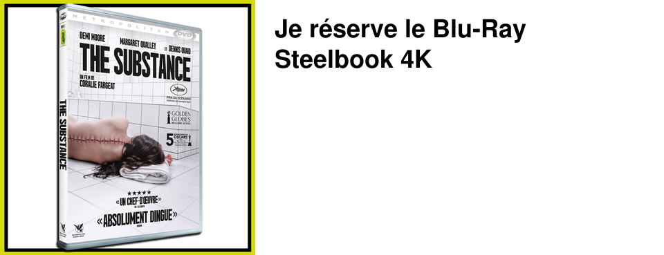 Je r�serve le Blu-Ray Steelbook 4K